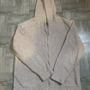 Fleece cream hoodie women’s size small